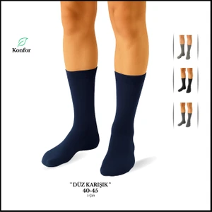 Oem EzoWear Uzun Karışık Renk 5'li Erkek Çorap Seti