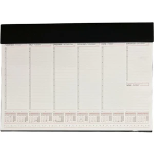 Mcoys 2026 Haftalık Masa Sümeni 31X44 cm - 54 Sayfa