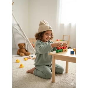 Unisex Waffle Bereli Üçlü Takım