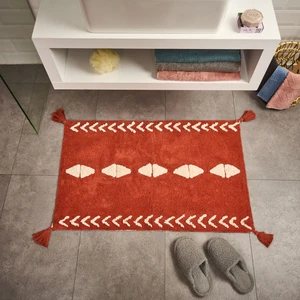 Soft Tufting Thek Banyo Paspası - Kiremit - 60X90 cm