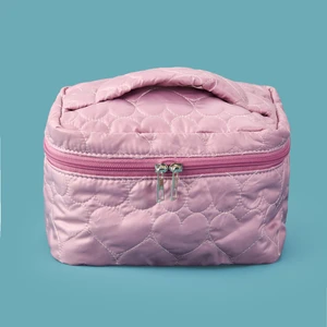 4nio Kapitone Makyaj Çantası - Lila