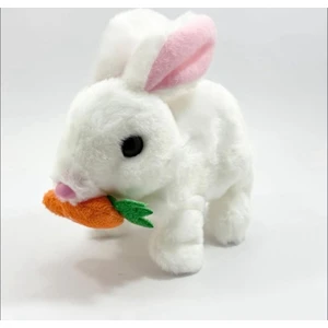 Kulakları Işıklı Zıplayan Beyaz Tavşan