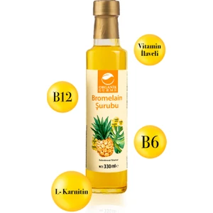 Organik Gurme Bromelain Ananas Içeren Detox Şurubu 330 ml ( Vitamin Ilaveli )