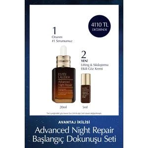 Estee Lauder Avantaj İkilisi Advanced Night Repair Başlangıç Seti - Onarıcı Serum 20ml + Eye Lift+Sculpt 5ml