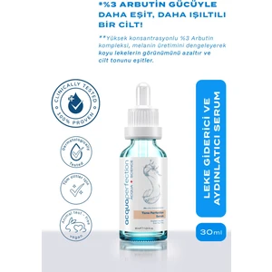 Acqua Perfection Aydınlatıcı ve Leke Karşıtı, Koyu Leke Karşıtı ve Cilt Tonu Eşitleyici Arbutin Serum (%3 Arbutin, Niacinamide) 30ML Hamilelik & Güneş Leke Karşıtı