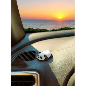 1 Adet Mini Panda Araç Içi Aksesuar, Araba Torpido Süsü, Klima Süsü, Panda Dekor, Masa Dekoru, Dikiz Aynası Süsü