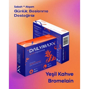 DAILYMAX SlimRoutine I Yeşil kahve ve Bromelain İçeren Takviye Edici Gıda I 30+30 Kapsül I İki Formül - Tek Rutin I