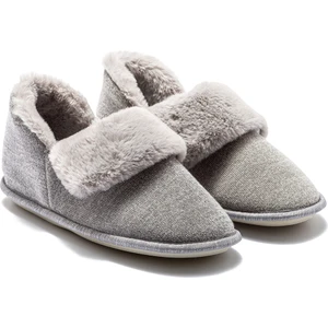 Martha Kadın Peluş Ev Botu Gri 37/41