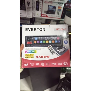 RT-2045 Bluetoothlu 7 Renk 4X55W LCD Ekran Oto Teyp - Usb/tf/aux/fm