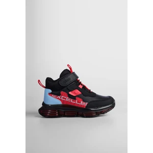 Heel Havalı Taban Erkek Okul Öncesi Siyah Bot