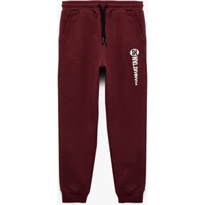 Şardonlu Beli Lastikli Baskılı Jogger Eşofman Altı