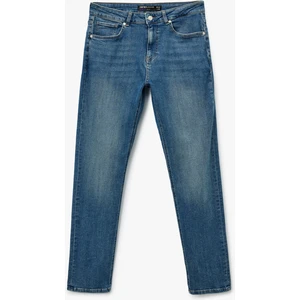 Normal Bel Pamuklu Slim Fit Jean Pantolon - Brad Jean