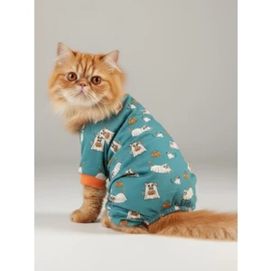 Puggy Pie Köpek Tulumu | Küçük Irk Pamuklu Köpek Kıyafeti | Tüy Dökülmesini Azaltır | Penye Dog Jumpsuit