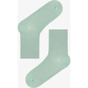 Açık Yeşil Rahat Bilek Lastikli Bambu Soket Çorap
