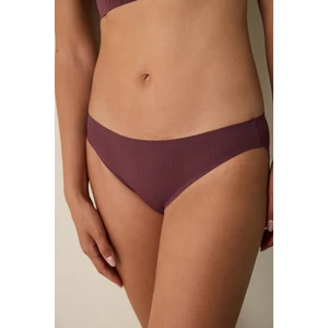 Bordo Pointel Lazer Kesim İz Yapmayan Normal Bel Slip Külot