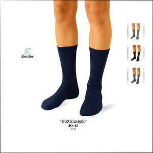 Oem EzoWear Uzun Karışık Renk 5'li Erkek Çorap Seti