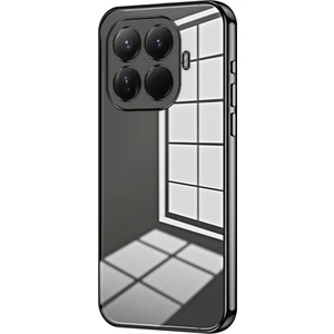 Digital Computer Home Xiaomi 15T Pro Kılıf Galvaniz Çerçeve Yumuşak Tpu Telefon Kılıfı - Siyah (Yurt Dışından)