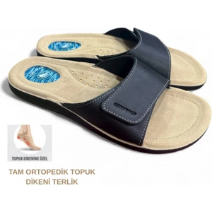 Tam Ortopedik Hafif Rahat Topuk Dikeni Erkek Terlik
