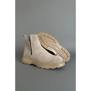 Chelsea Hakiki Deri Çift Fermuarlı Garantili Erkek Kışlık Bot