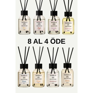 8'li Çubuklu Oda Kokusu (Ocean-Lavender-Mango-Angel-Melon-Sandalwood- Sakız-Amber