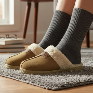 95FX Kışlık Ev Terliği Yünlü Ev terliği Kadın Kışlık Terlik