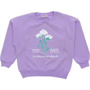 Kız Çocuk Bluz Baskılı 2 İplik Şardonlu