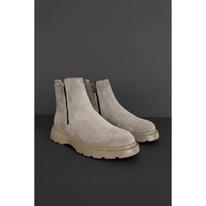 Chelsey Hakiki Deri Çift Fermuarlı Erkek Kışlık Bot