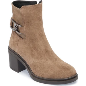 Vizon Hakiki Süet Deri Kadın Casual Bot - K24K1BT67746-A02