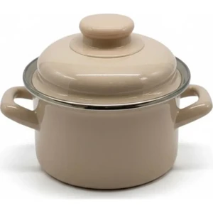 Alev Emaye Mini Tencere Yumurta Haşlama Mama ve Sos Tenceresi 12CM 900ML