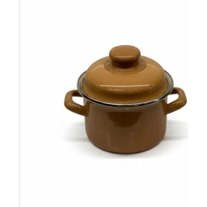 Alev Emaye Mini Tencere Yumurta Haşlama Mama ve Sos Tenceresi 12CM 900ML