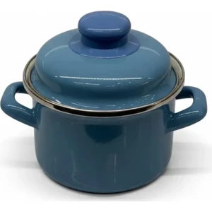 Alev Emaye Mini Tencere Yumurta Haşlama Mama ve Sos Tenceresi 12CM 900ML