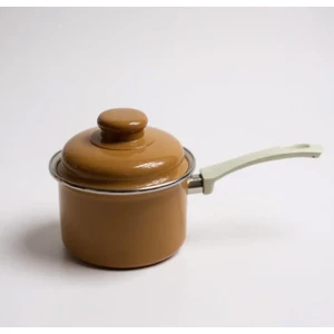 Alev Emaye Sütlük & Sosluk & Yumurta Haşlama Tenceresi Mini  ( 0,9 Lt )