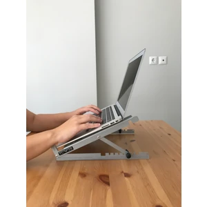 Katlanabilir, Çelik Laptop Standı Soğutucu Yükseltici Notebook/dizüstü/tablet Tüm Ekranlarla Uyumlu