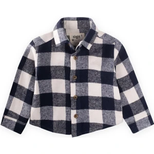 Oduncu Gömleği 1-9 Yaş Lacivert Ekose