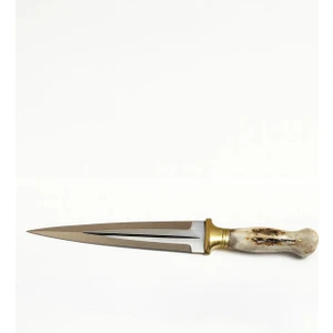 Premium Dev Boy Çerkez Model Geyik Boynuz Sap (Kılıf Hediyeli)