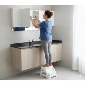 135 kg Taşıma Kapasiteli Basamaklı Tabure