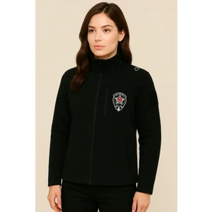 Kalın Kışlık Kadın Nakış Işlemeli Göğüsten Cepli Özel Güvenlik Poları