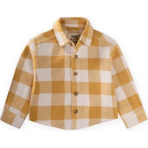 Oduncu Gömleği 1-9 Yaş Hardal Ekose