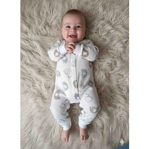 Aydınlar Bebe Erkek Bebek %100 Pamuk Yumuşacık Filli  Tulum