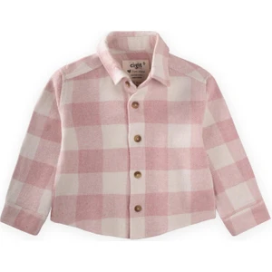 Oduncu Gömleği 1-9 Yaş Pembe Ekose