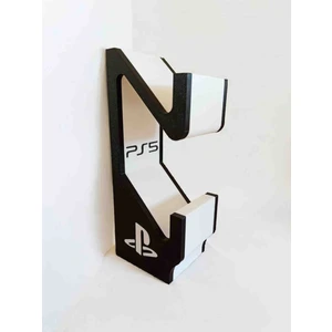 2'li Ps5 Dualsense Kol Standı | Playstation 5 Controller Tutucu | Masaüstü/duvar Montaj Uyumlu - Şık Logo Tasarım