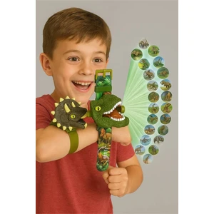 Oyuncak Dinazor Desenli Projeksiyon 24 Farklı Model Elektronik Projektör Dinozor Çocuk Saati