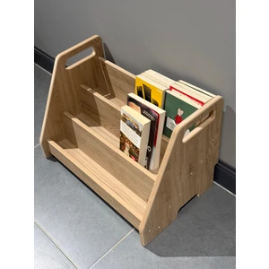 Akçehome Montessori 3 Raflı Mdf Çok Kullanışlı Kitaplık