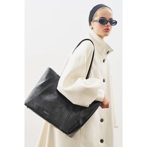Square Tote Çanta Siyah