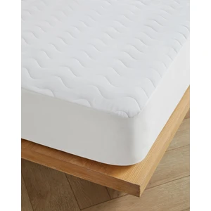 English Home Napline Pamuklu Kapitoneli Sıvı Geçirmez Çift Kişilik Alez 160x200 cm Beyaz