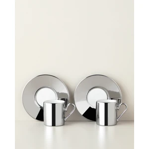 English Home Orvin Porselen 4 Parça 2 Kişilik Kahve Fincan Takımı 90 ml Gümüş