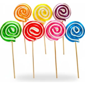 Gaga Mümessillik Gagamümessillik Küçük Boy 10 Adet 12 gr Karışık Renk Sosyete Şeker  Lolipop Çubuklu Çocuk Doğum Günü Party