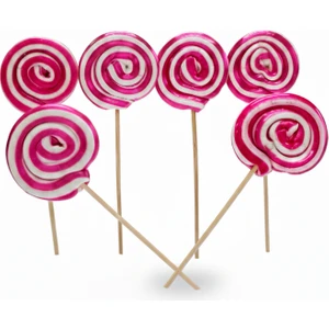 Gaga Mümessillik Küçük Boy  20' li 12 gr Pembe Sosyete Şeker  Lolipop Çubuklu Çocuk Doğum Günü Party