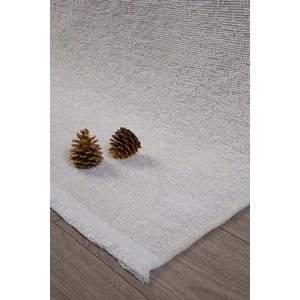 Kupon Halı Beyaz Krem Şönil Kilim Halı – Salon, Oturma Odası, Çocuk Odası ve Mutfak Yolluk Makine Dokuma Hasır/sisal Desen