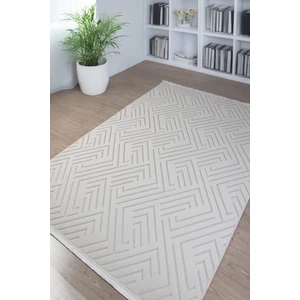 Kupon Halı Krem Sisal Bukle Dokuma Hasır Desen Kaymaz Saçaklı Makine Halısı – Salon, Mutfak, Çocuk Odası Yolluk